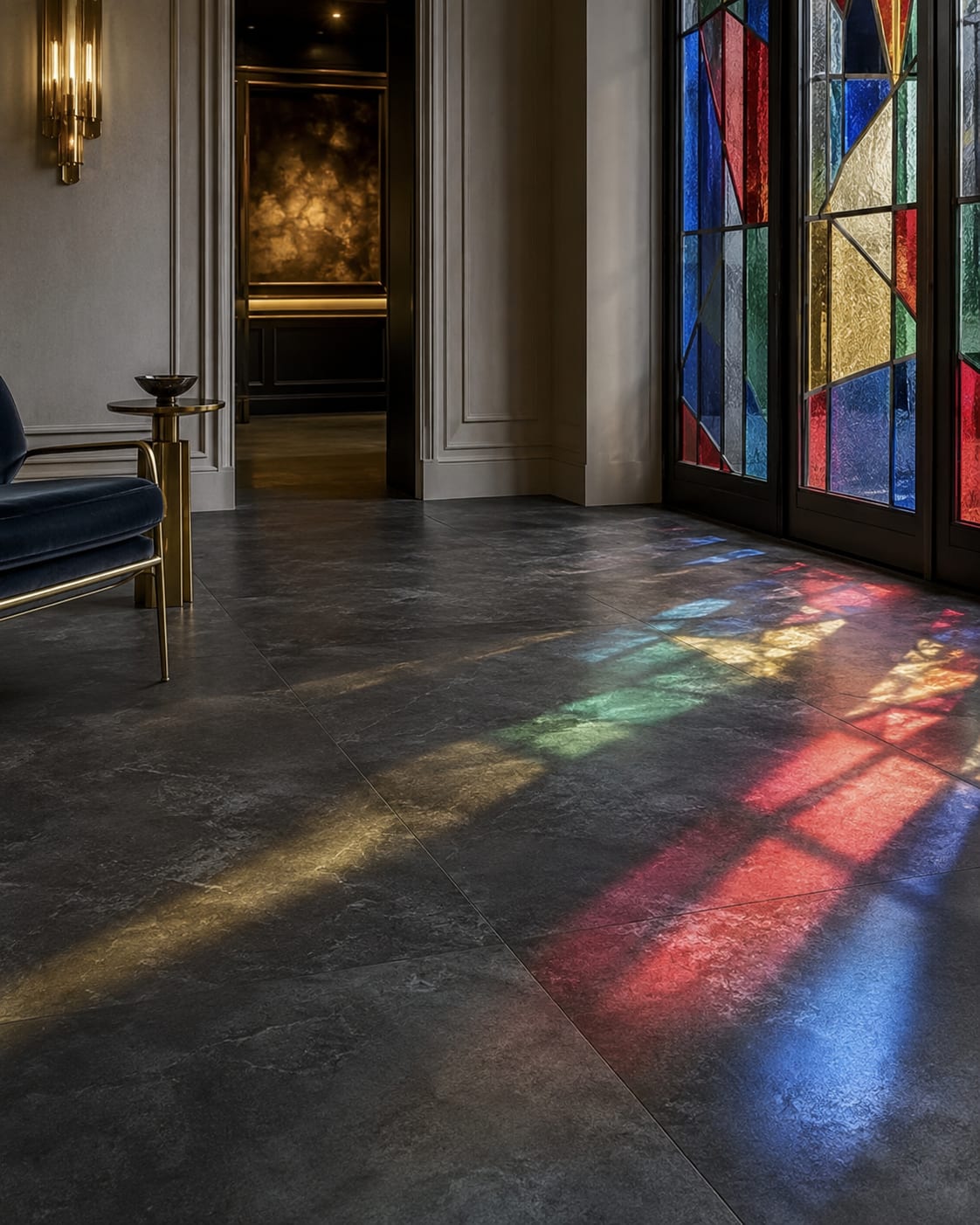 Керамогранит графит Alpine Floor 1