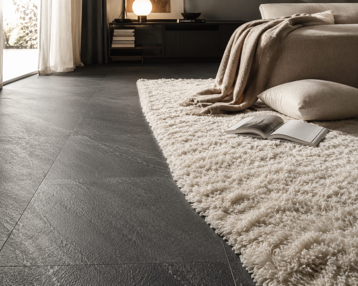 Керамогранит графит Alpine Floor 2
